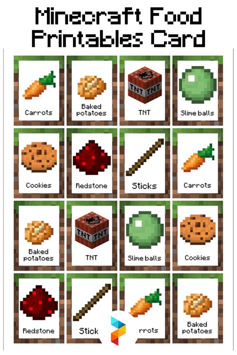 Printable Minecraft Items